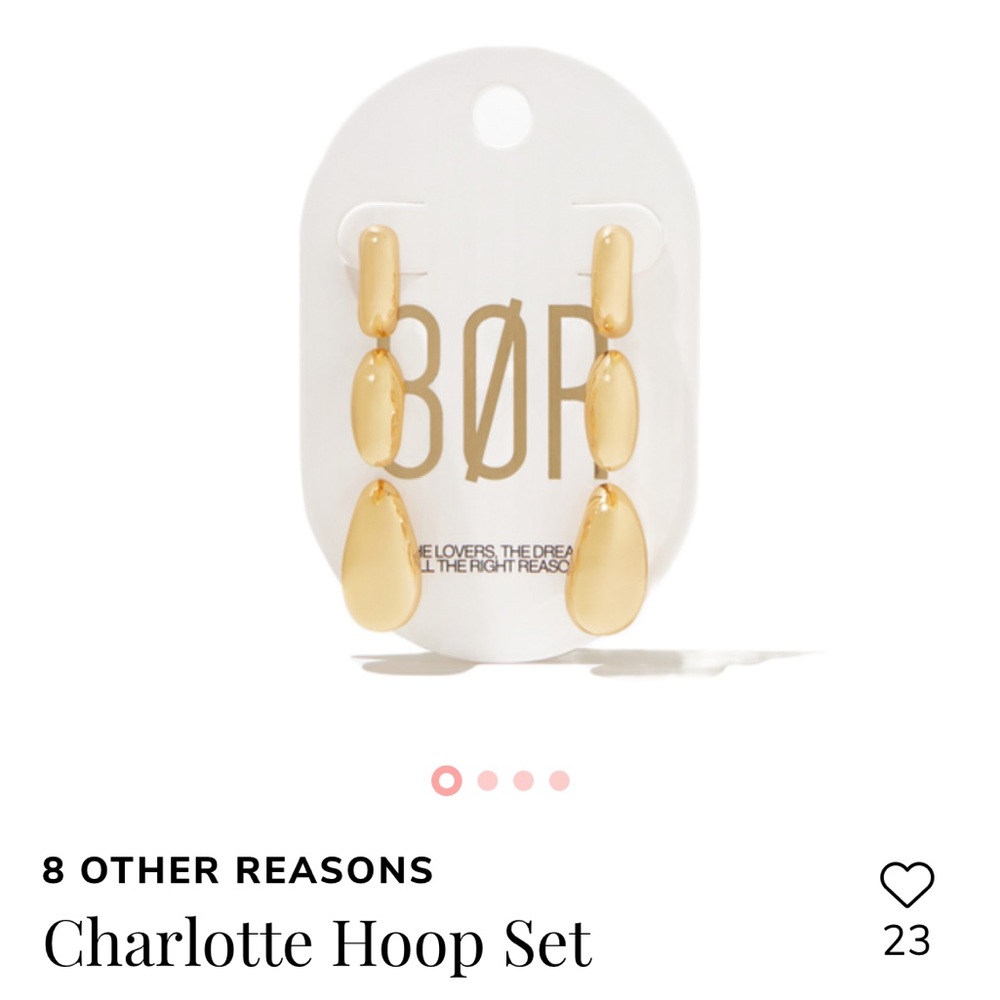 8 Other Reasons: Charlotte Hoop Set